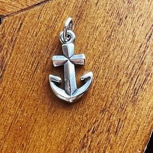 RETIRED Anchor + Cross James Avery silver charm